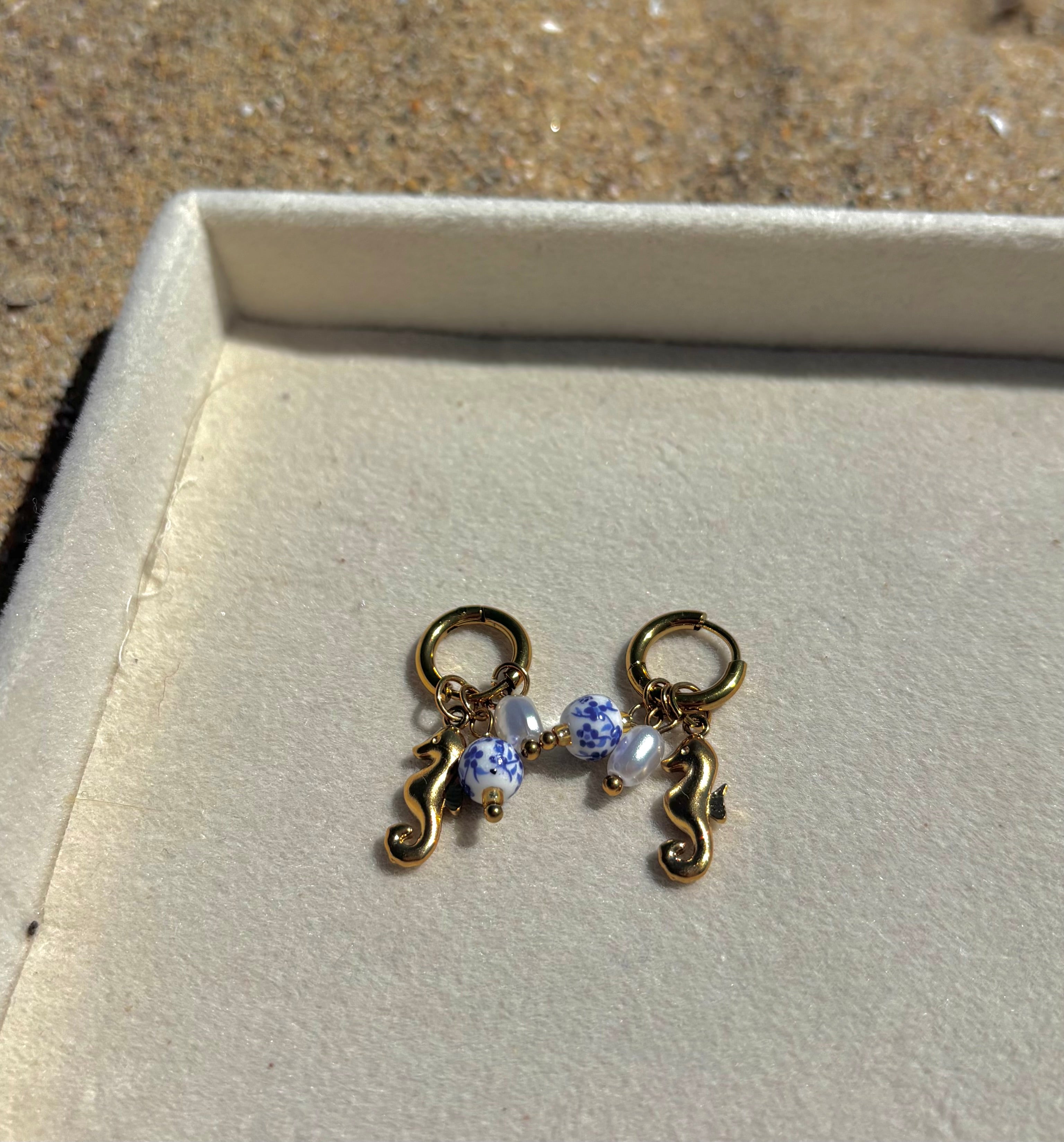 Boucle d’oreille Anna bleu